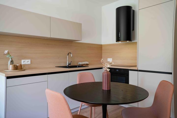 Kuchynská linka s predsieňou / Kašmír / Dub Vicenza | Moderný štýl / Bratislava - Verdena